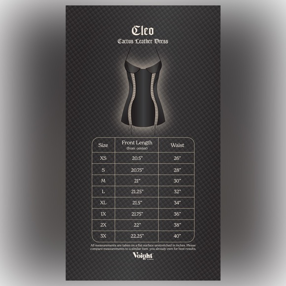 SOLD ‼️VALENTINA VOIGHT Cleo Cactus Leather Dress 🖤 - Picture 4 of 5